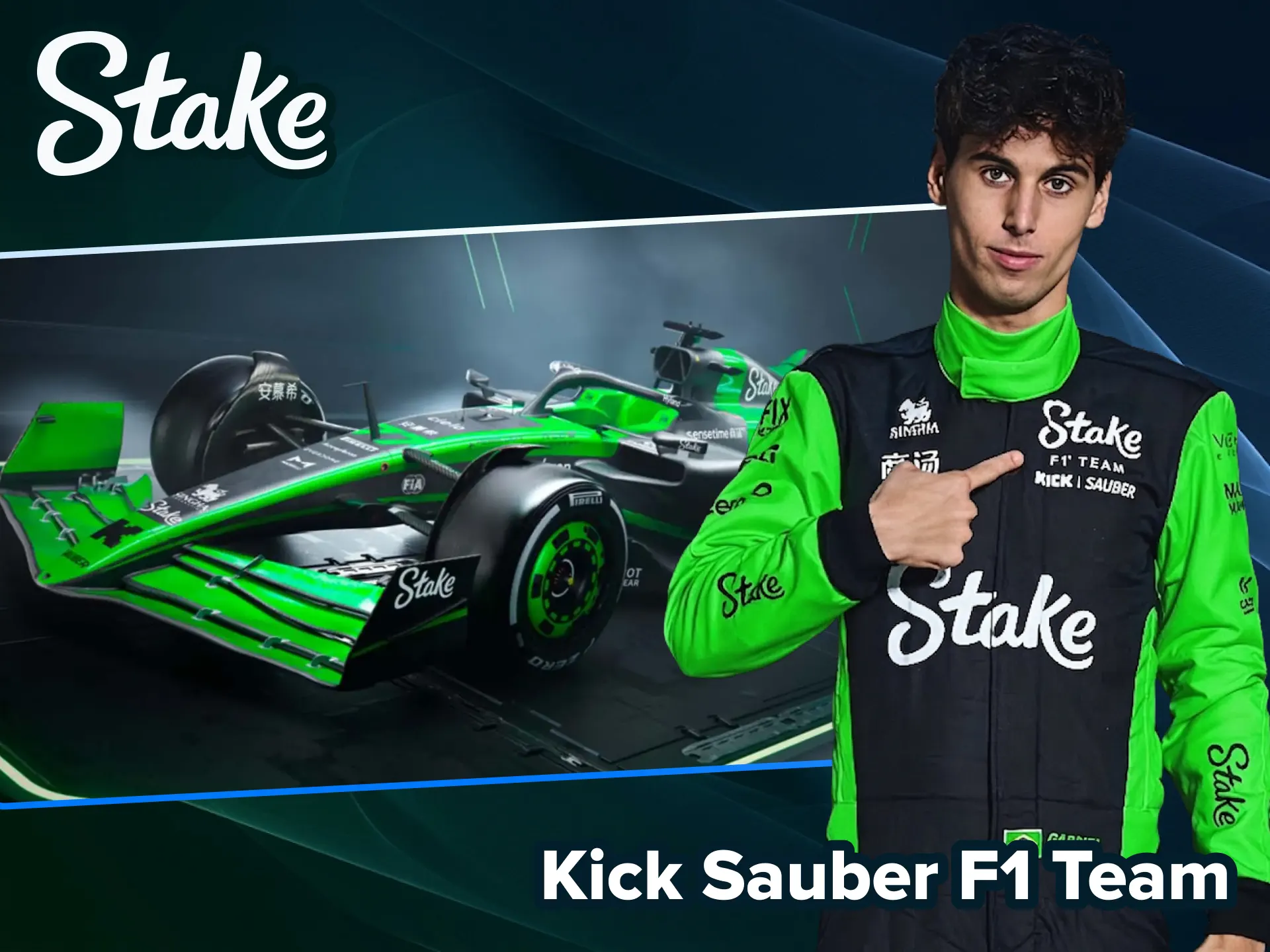 Sigue al Kick Sauber F1 Team y triunfa en tus apuestas con Stake.
